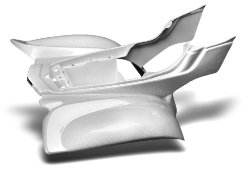 Maier Mfg - Maier Mfg Rear Fender - White Carbon Fiber - 18986-31