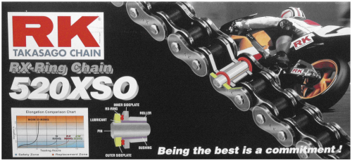 RK - RK 520 XSO RX-Ring Chain - 102 Links - 520XSO102