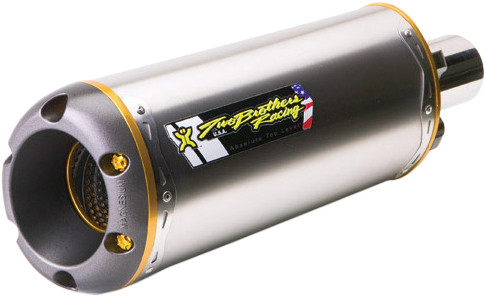 Two Brothers Racing - Two Brothers Racing M-2 V.A.L.E. Slip-On - Titanium - 005-1460408V