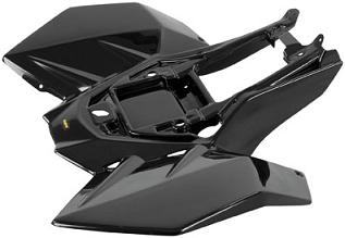Maier Mfg - Maier Mfg Rear Fender - White Carbon Fiber - 17811-31