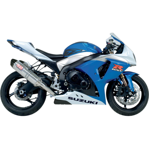 Yoshimura - Yoshimura TRC-D Race Series Dual Slip-Ons - Stainless Steel Mufflers - Carbon Fiber End Caps - 1118215