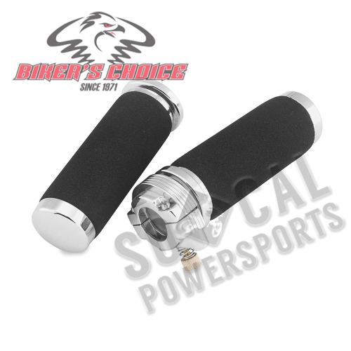 Bikers Choice - Bikers Choice Cushion Grip Throttle Assemblies - Single Cable - 74140B4