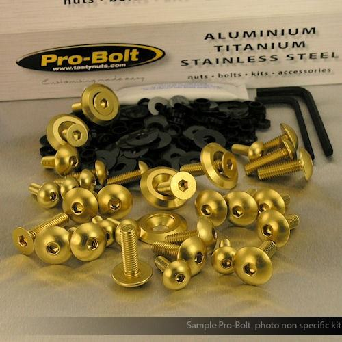 Pro Bolt - Pro Bolt Fairing Aluminum Bolt Kit - Gold - FKA196-G
