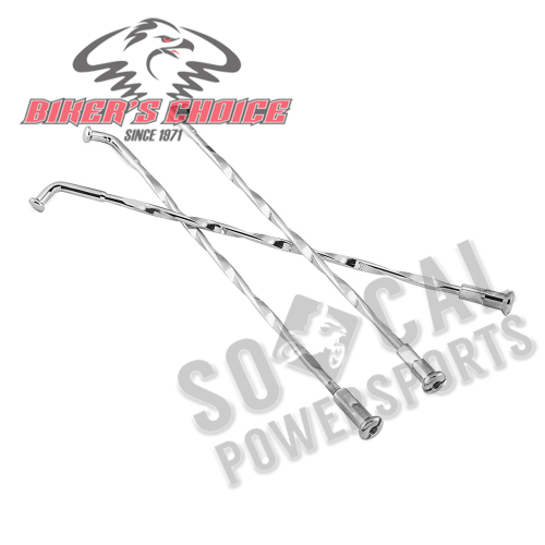 Bikers Choice - Bikers Choice Front Twisted Spokes With Custom Rim - 11305W