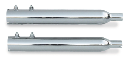 Rush Exhaust - Rush Exhaust 3.5in. Slip-On Mufflers - 1.75in. Baffle - Tip Compatible - Chrome - 15305-175