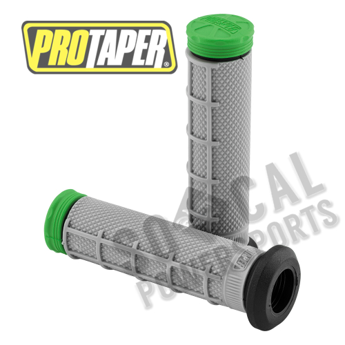 ProTaper - ProTaper Tri-Density Half Waffle Grips - Green - ATV - 024869