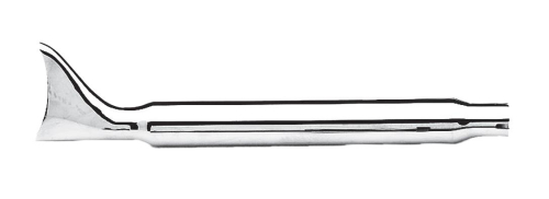 Paughco - Paughco 2 1/2in. Fishtail Muffler - 28in. - Chrome - 606