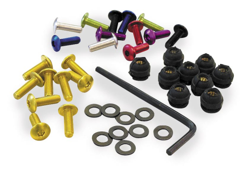 Pro Bolt - Pro Bolt Aluminum Windscreen Screw Kit- Blue/5mm 4 Bolt Set - SK4-B