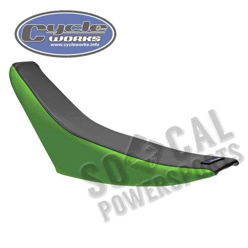 Quad Works - Quad Works Cycle Works Seat Cover - Green/Black - 35-22506-41