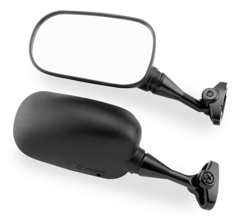 BikeMaster - BikeMaster OEM Replacement Mirror - Left - Black - UD-M024