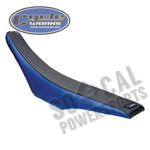 Quad Works - Quad Works Cycle Works Seat Cover - Blue/Black - 35-44506-31