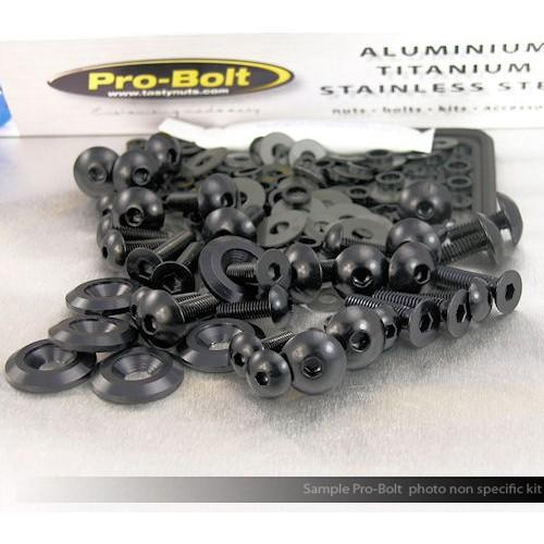 Pro Bolt - Pro Bolt Fairing Aluminum Bolt Kit - Black - FKA285-BK