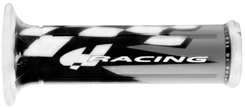 Harris Grips - Harris Grips Sport Bike Grips - Silver - Racing - 01687-HRGR