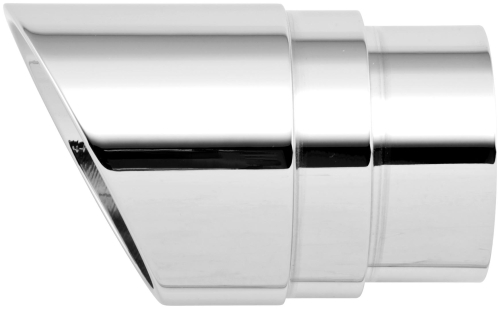 Rush Exhaust - Rush Exhaust Crossover Series Replacement Tip - Slash Cut - Chrome - 25AC1