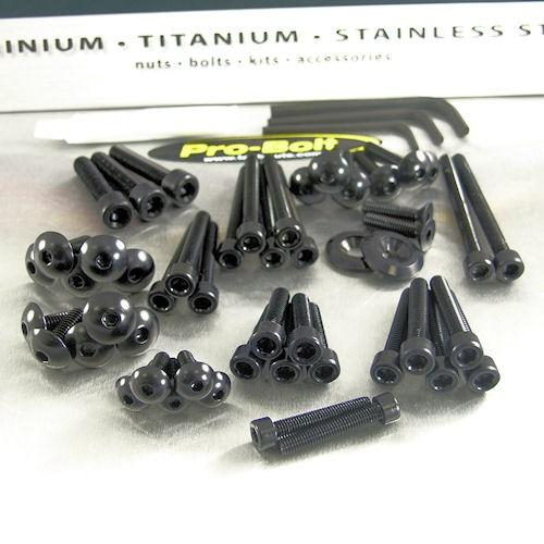 Pro Bolt - Pro Bolt 50-Piece Workshop Kit (Bolts, Nuts & Washers) - Black - WSKIT50-BK