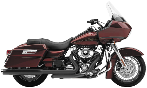 Cobra - Cobra PowerPort Dual Head Pipes - Black Heat Shields - 6252B