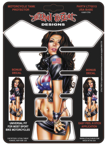 Lethal Threat - Lethal Threat Tank Protector - Graphis, USA Babe - LT70013