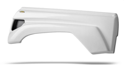 Maier Mfg - Maier Mfg Rear Fender - White - Carbon Fiber - 14901-31