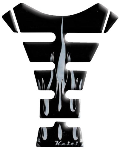 Keiti - Keiti Tank Protector - Black/Silver - Flame - KT1330