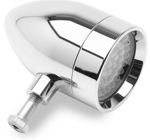 Lazer Star - Lazer Star Turn Signals - Rigid Bullet - Red - LED Chrome - LS1801R-R