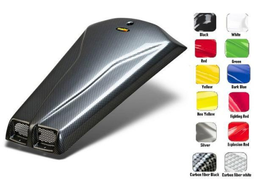 Maier Mfg - Maier Mfg Dual Vent Hood - Carbon Fiber Black - 19027-30
