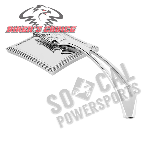 Bikers Choice - Bikers Choice Diamond Mirror with Spear Stem - 76416