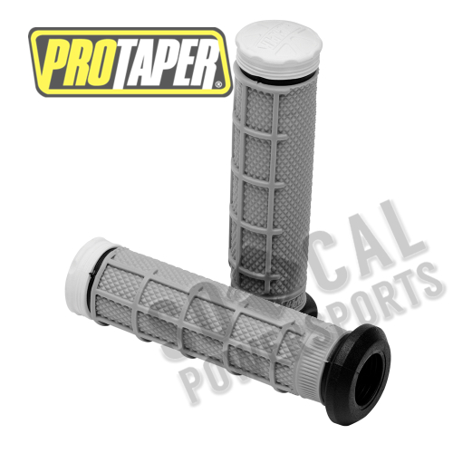 ProTaper - ProTaper Tri-Density Half Waffle Grips - White - ATV - 024871