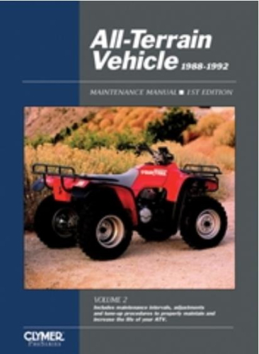 Clymer - Clymer All-Terrain Vehicle Maintence Manual Volume 2 - ATV2-1