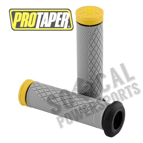 ProTaper - ProTaper Tri-Density Full Waffle Grips - Yellow - ATV - 024880