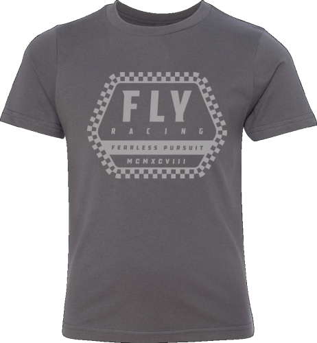 Fly Racing - Fly Racing Fly Track Youth T-Shirt - 352-0023YL - Gray - Large