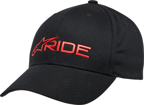 Alpinestars - Alpinestars Ride 3.0 Hat - 1232-81030-1030-OS - Black/Red - OSFM