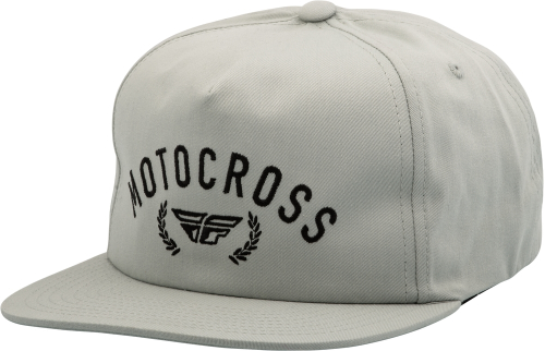Fly Racing - Fly Racing Fly Champion Hat - 351-0014 - Light Gray/Black - OSFM