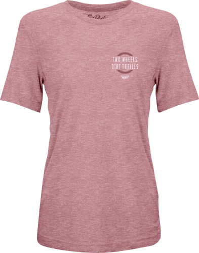 Fly Racing - Fly Racing Two Wheels Womens T-Shirt - 356-00622X - Mauve - 2XL
