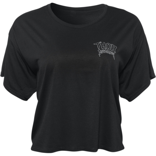 Thor - Thor Metal Crop Womens T-Shirt - 3031-4006 - Black - Large