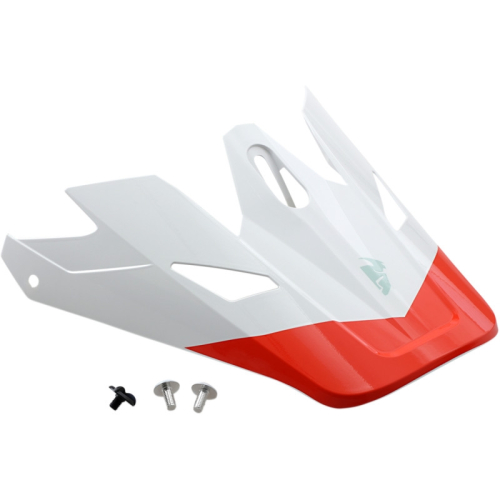 Thor - Thor Visor for Sector Helmets - Bomber, White/Red-Orange - 0132-1233
