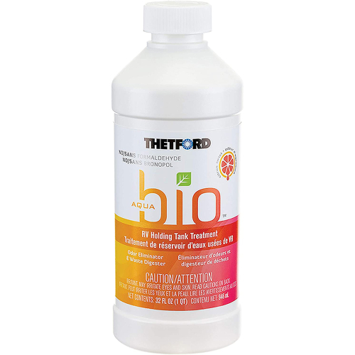 Thetford Marine - Thetford AquaBio RV Holding Tank Treatment - Citrus Twist Scent - Formaldehyde Free - 32oz
