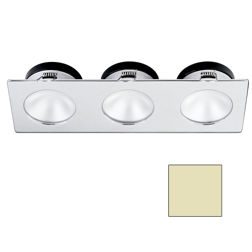 I2Systems Inc - i2Systems Apeiron A1110Z - 4.5W Spring Mount Light - Triple Round - Warm White - Brushed Nickel Finish