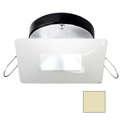 I2Systems Inc - i2Systems Apeiron A1110Z - 4.5W Spring Mount Light - Square/Square - Warm White - White Finish