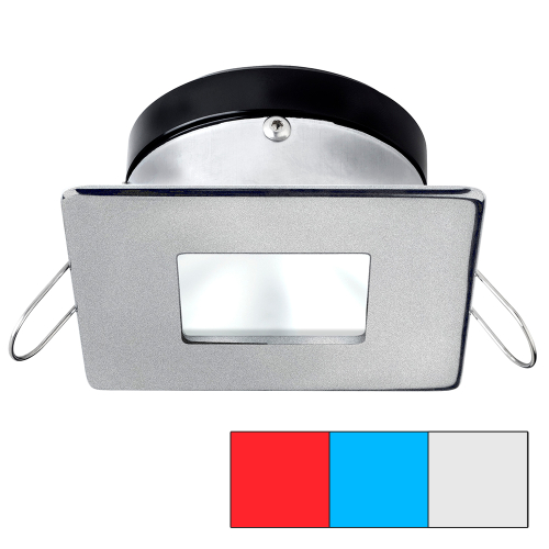 I2Systems Inc - i2Systems Apeiron A1120 Spring Mount Light - Square/Square - Red, Cool White &amp; Blue - Brushed Nickel
