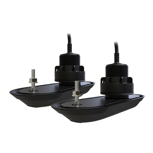 Raymarine - Raymarine RV-312 RealVision&trade; 3D Transducers - Pair - Nylon Thru-Hull 12&deg; Deadrise