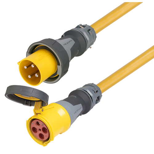 Marinco - Marinco 100 Amp 125/250V 3-Pole, 4-Wire Shore Power Cable Set Extension Cord - 50&#39;