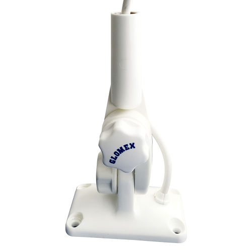 Glomex Marine Antennas - Glomex 4-Way Nylon Ratchet Mount w/Knobs &amp; Cable Feed f/Glomeasy Antennas