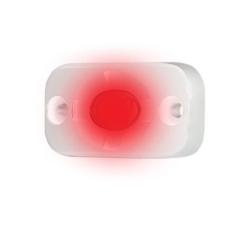 HEISE LED Lighting Systems - HEISE Marine Auxiliary Accent Lighting Pod - 1.5" x 3" - White/Red