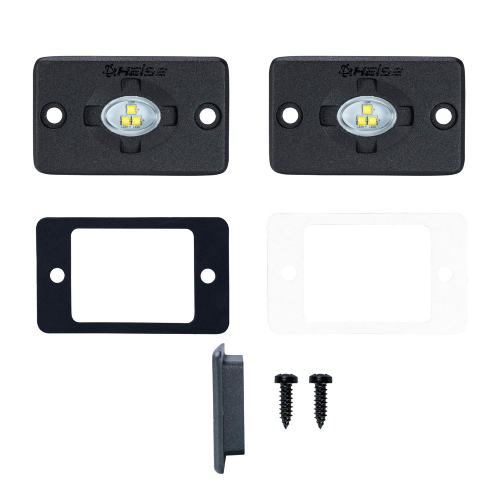 HEISE LED Lighting Systems - HEISE 1.5" x 3" Flush Mount Auxiliary Accent Lighting Pod - White