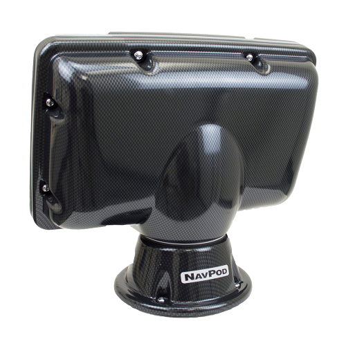 NavPod - NavPod PowerPod Pre-Cut f/Simrad NSS12 evo&sup3; &amp; B&amp;G Zeus&sup3; 12 - Carbon Black