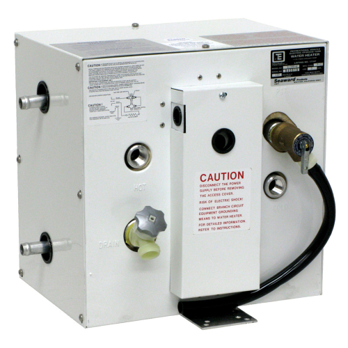 Whale Marine - Whale Seaward 3 Gallon Hot Water Heater w/Side Heat Exchanger - White Epoxy - 120V - 1500W
