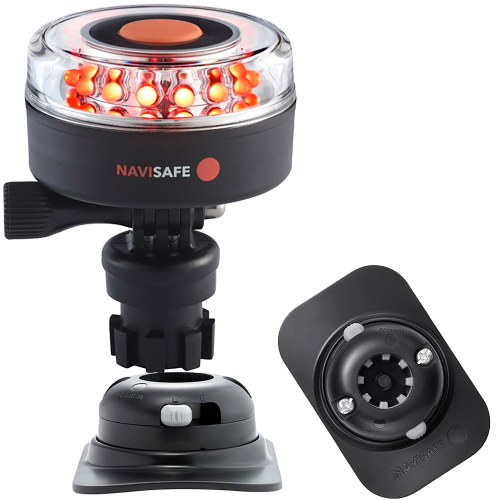 Navisafe - Navisafe Navilight All RED 360&deg; 2NM w/Navimount Base &amp; RIB Mount - Black