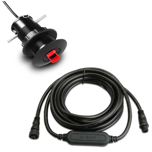 Garmin - Garmin GST&trade; 43 Thru-Hull Speed/Temperature Transducer w/GST&trade; 10 Bundle