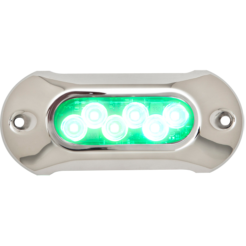 Attwood Marine - Attwood Light Armor Underwater LED Light - 6 LEDs - Green