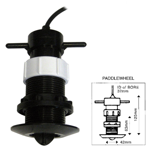 Clipper - Clipper Speed Log Paddle Wheel Unit Complete with Thru Hull Fitting